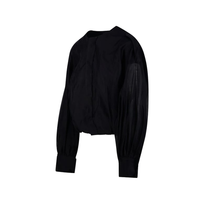 black panelled blouse by Selfnex