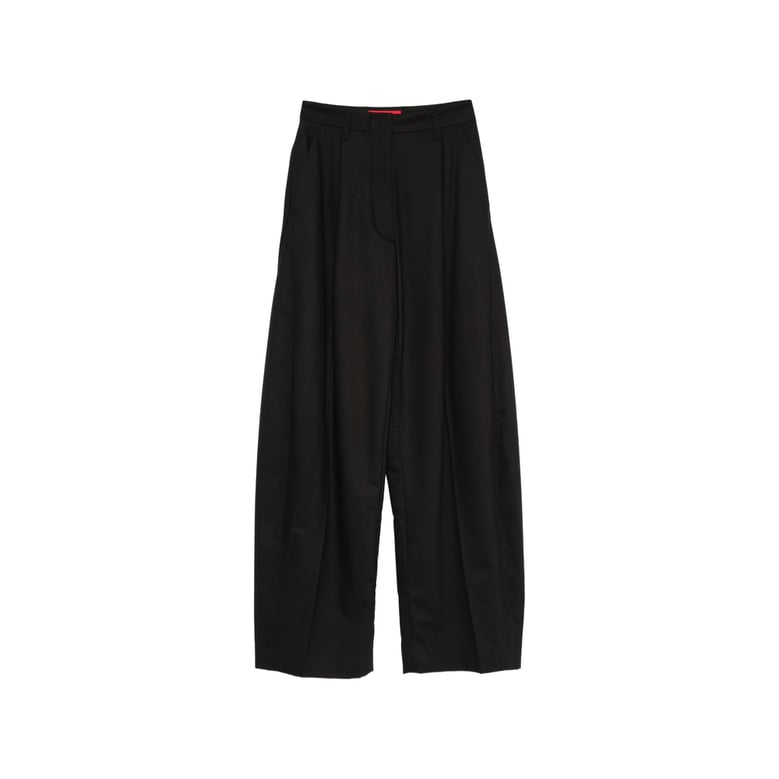 wide leg trousers with flap pockets by Selfnex