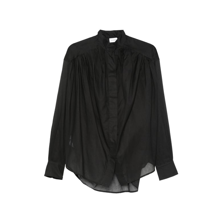 shirt in black cotton by Selfnex