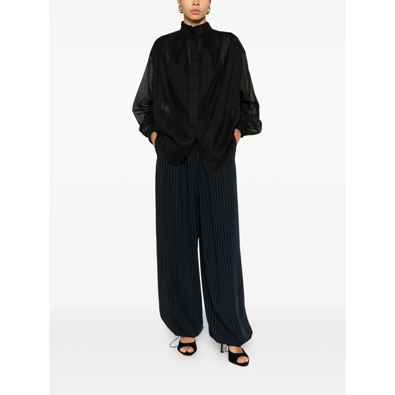 shirt in black cotton by Selfnex