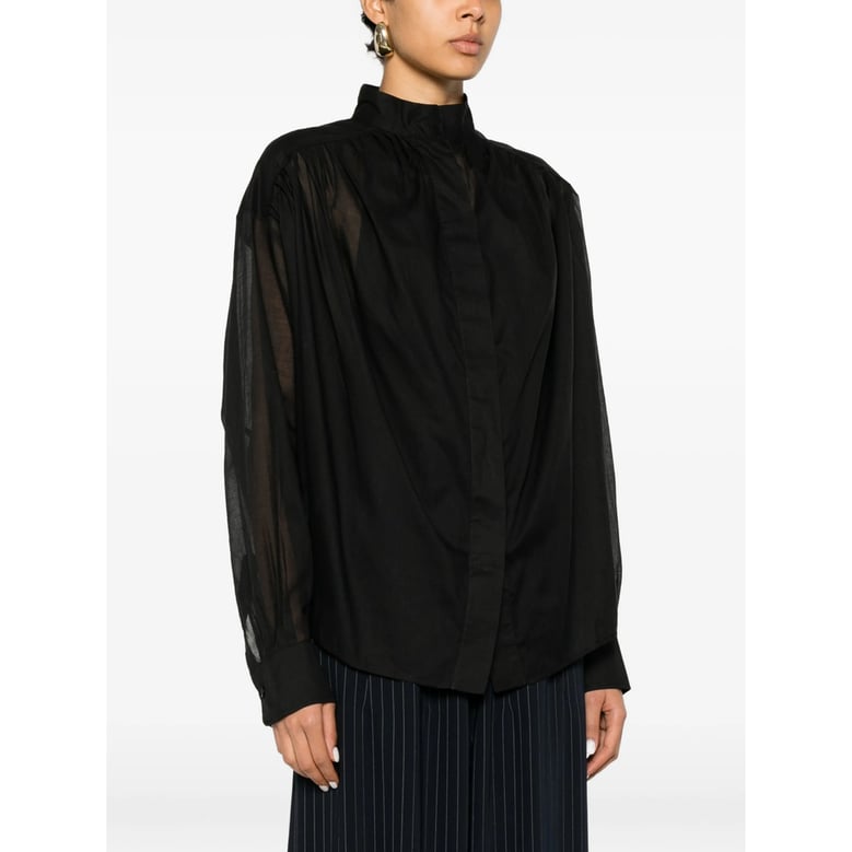 shirt in black cotton by Selfnex