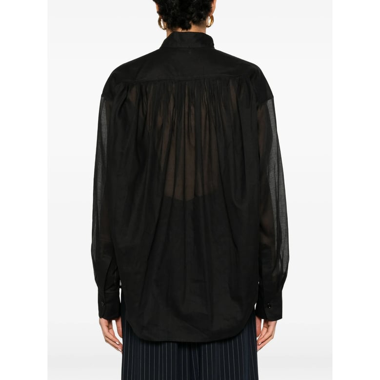 shirt in black cotton by Selfnex