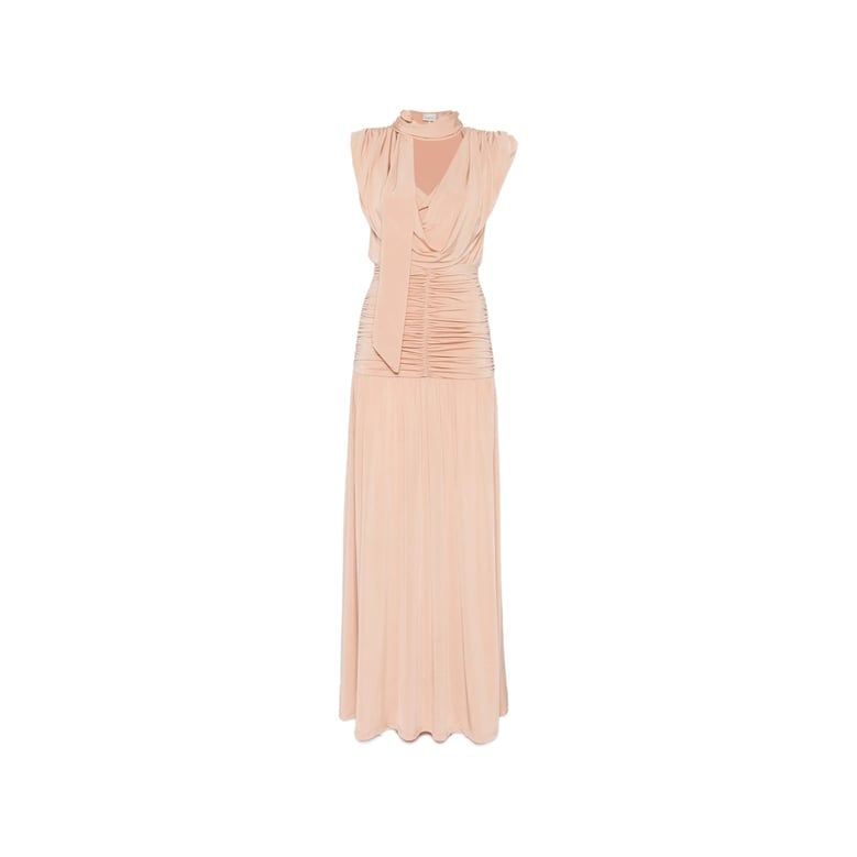 dress sleeveless tie-waist pink by Selfnex
