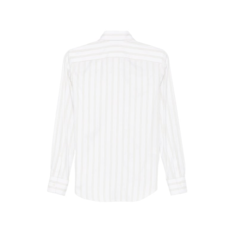shirt white silk-cotton by Selfnex