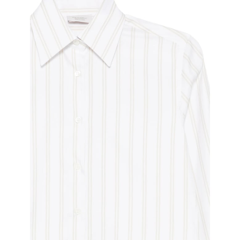 shirt white silk-cotton by Selfnex