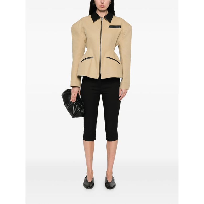 fitted cotton jacket neutrals by Selfnex