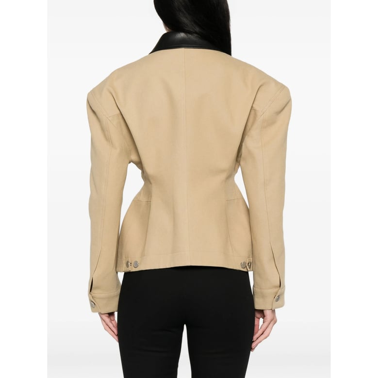 fitted cotton jacket neutrals by Selfnex