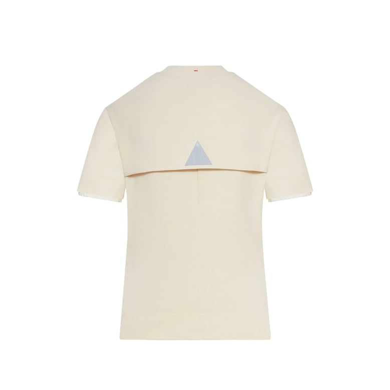 t-shirt with embroidered logo by Selfnex
