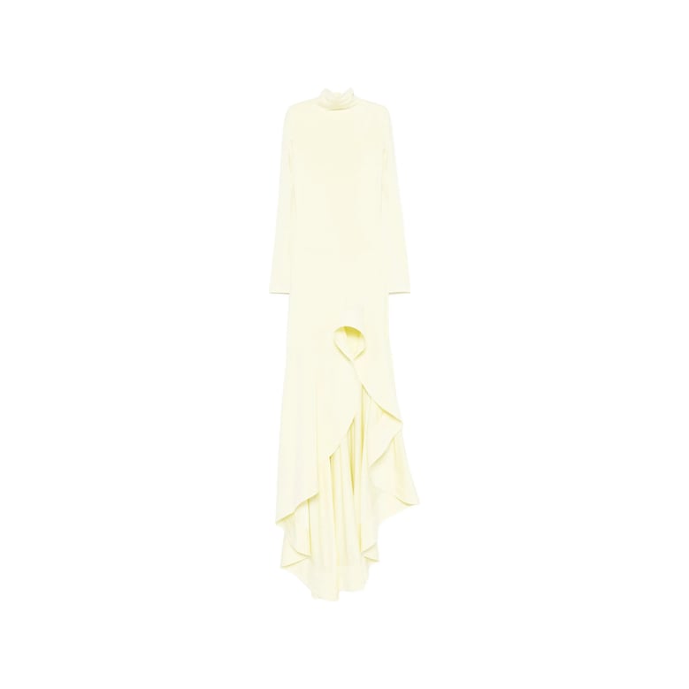 dress yellow viscose by Selfnex