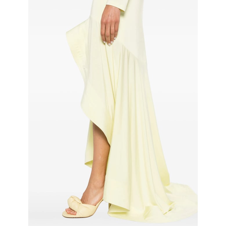 dress yellow viscose by Selfnex