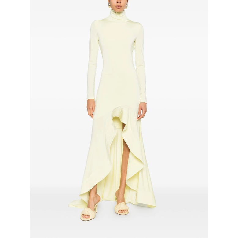 dress yellow viscose by Selfnex
