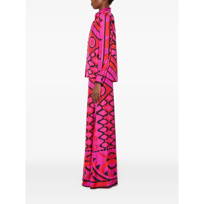 shirt vivara silk pink/red by Selfnex