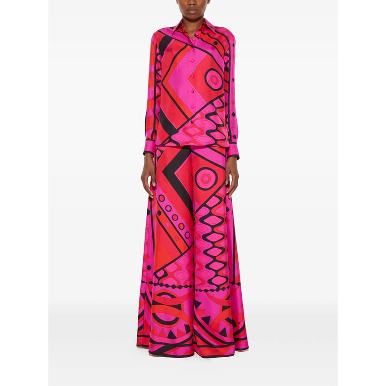 shirt vivara silk pink/red by Selfnex