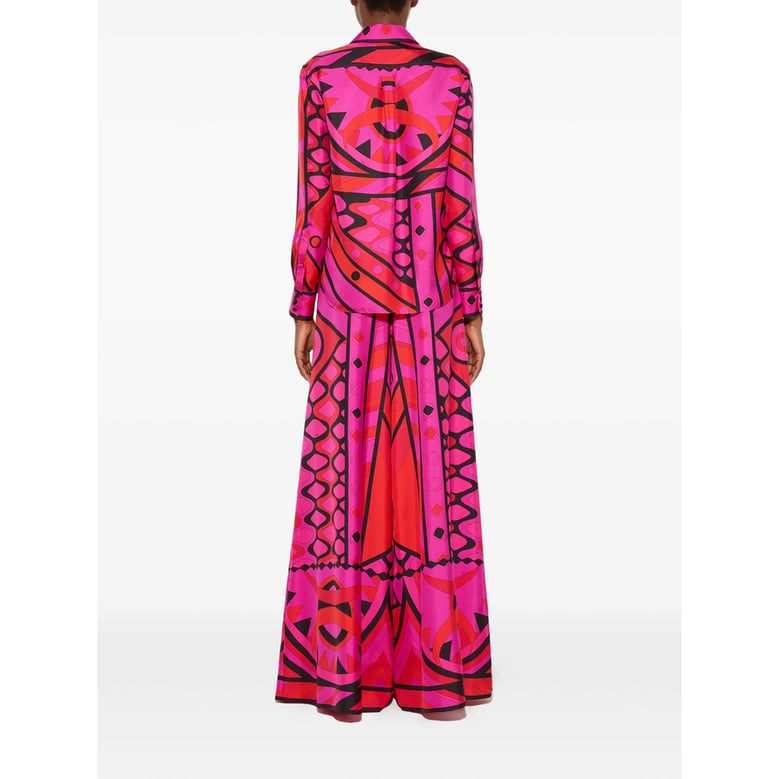 shirt vivara silk pink/red by Selfnex