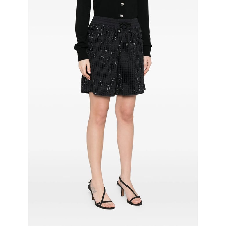 shorts crystal-embellished black by Selfnex