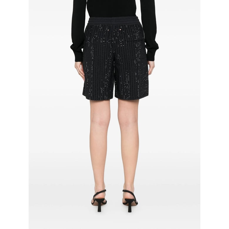 shorts crystal-embellished black by Selfnex