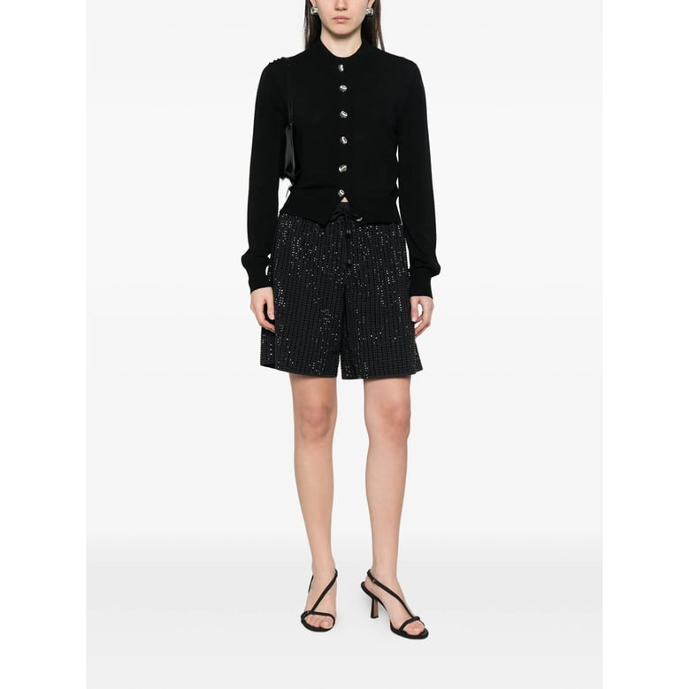 shorts crystal-embellished black by Selfnex