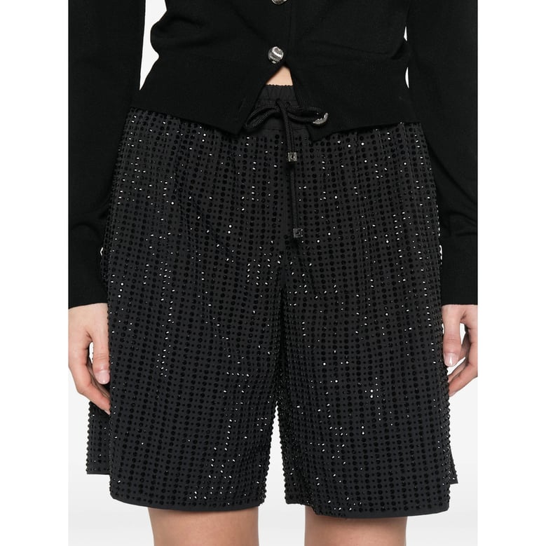 shorts crystal-embellished black by Selfnex