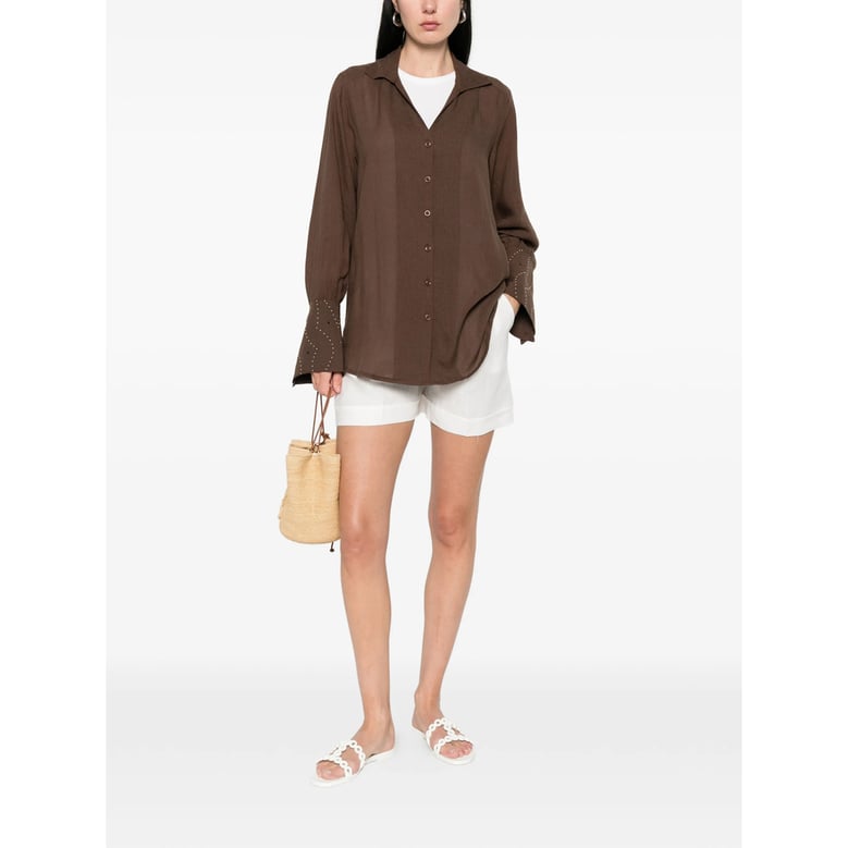 shirt in brown by Selfnex