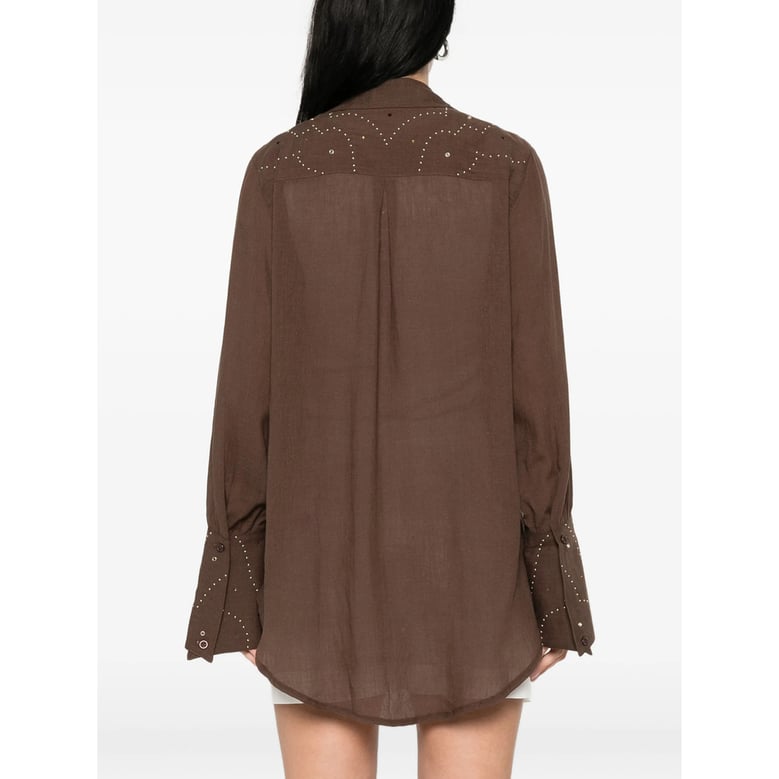 shirt in brown by Selfnex