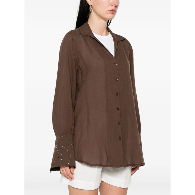 shirt in brown by Selfnex
