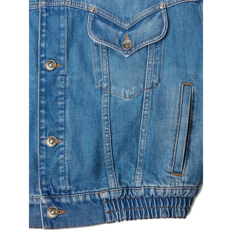 denim blouson jacket blue by Selfnex