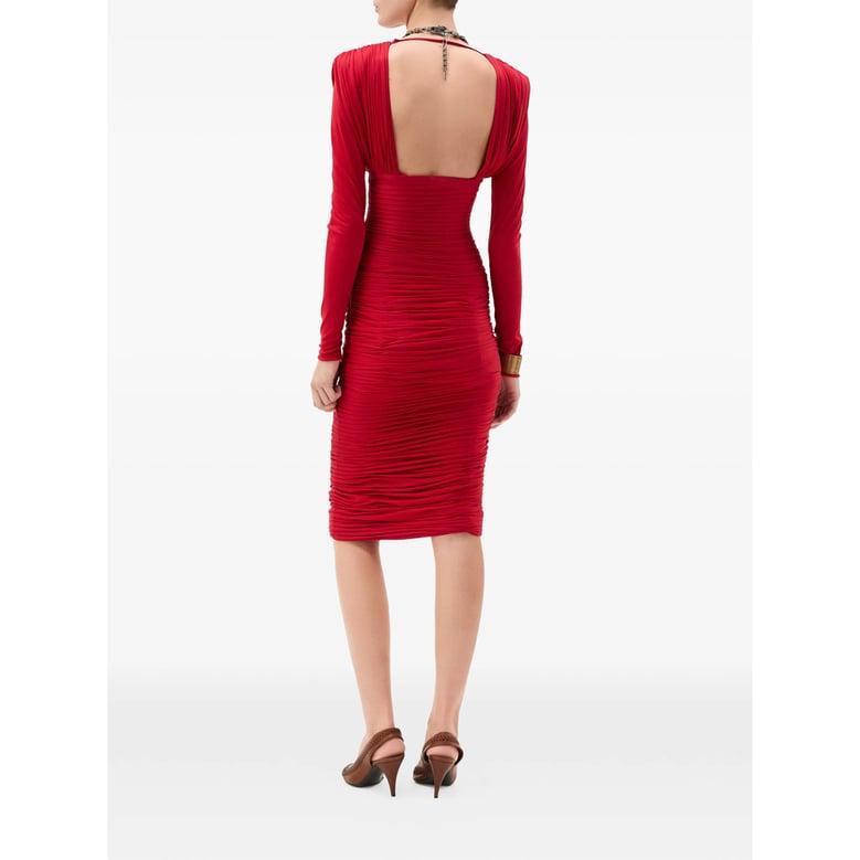 midi dress red by Selfnex