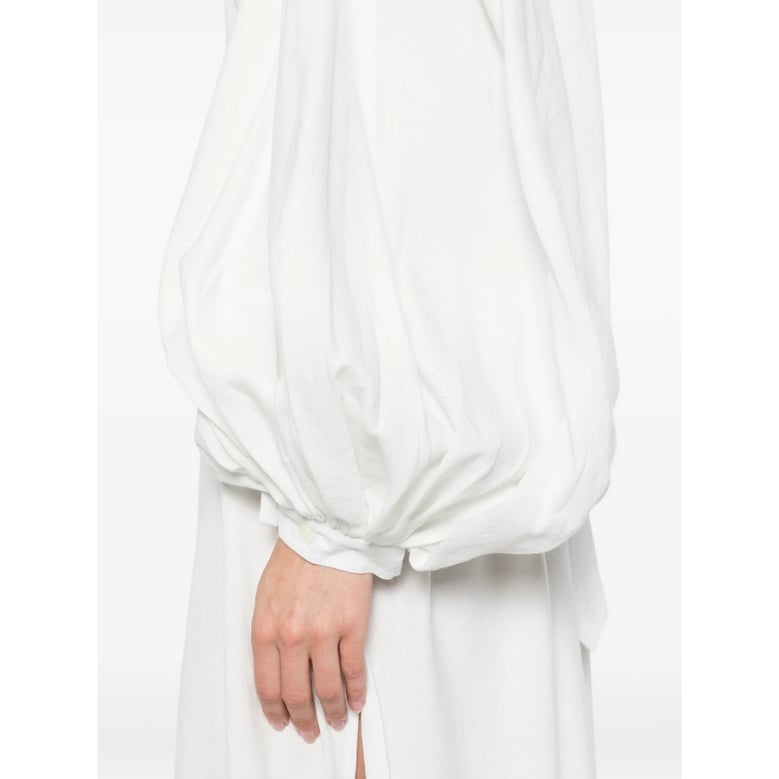 dress white cotton by Selfnex