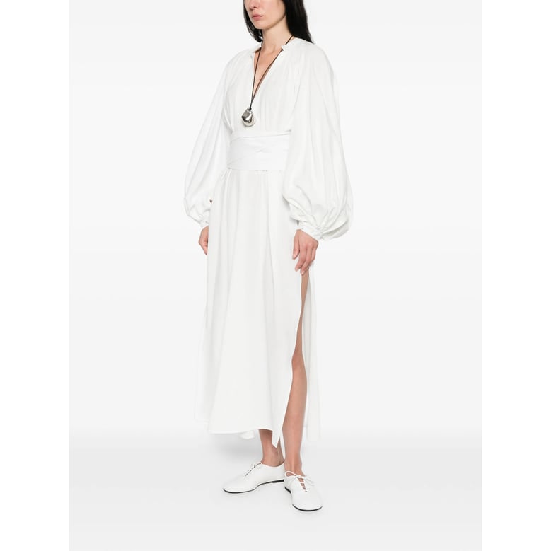 dress white cotton by Selfnex