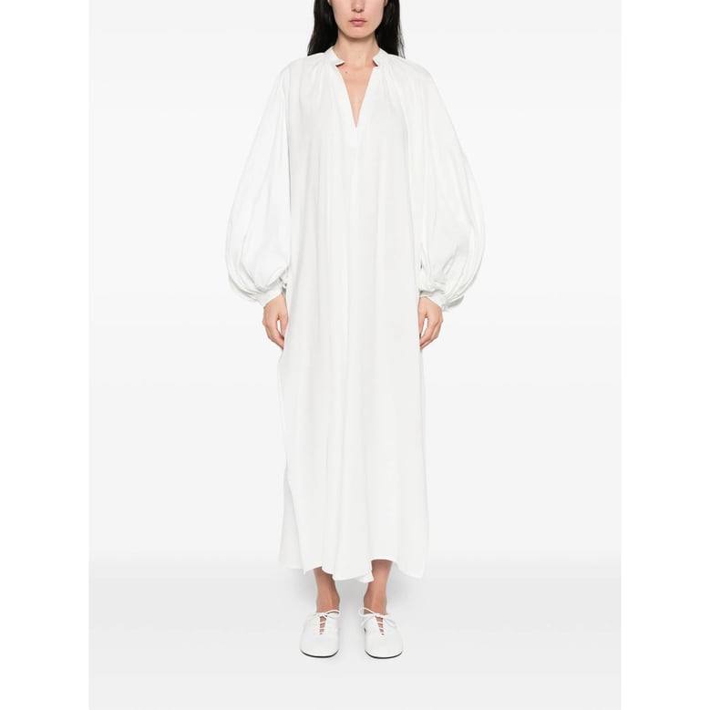 dress white cotton by Selfnex