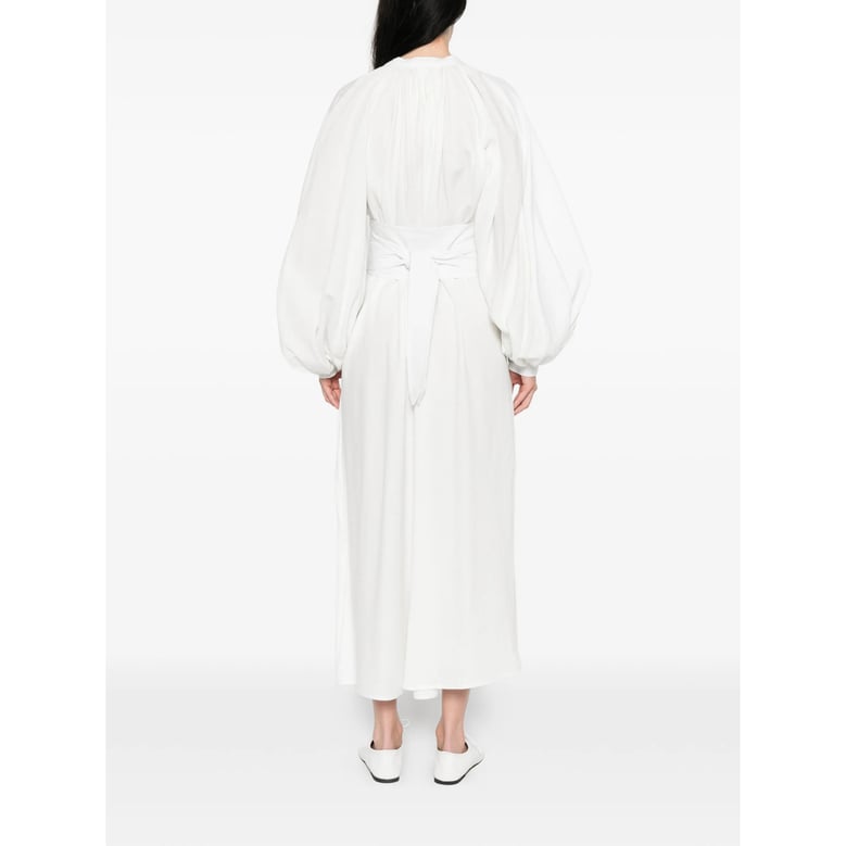 dress white cotton by Selfnex