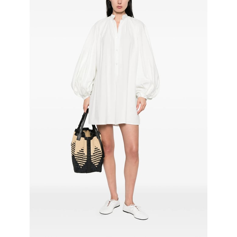 dress white cotton by Selfnex