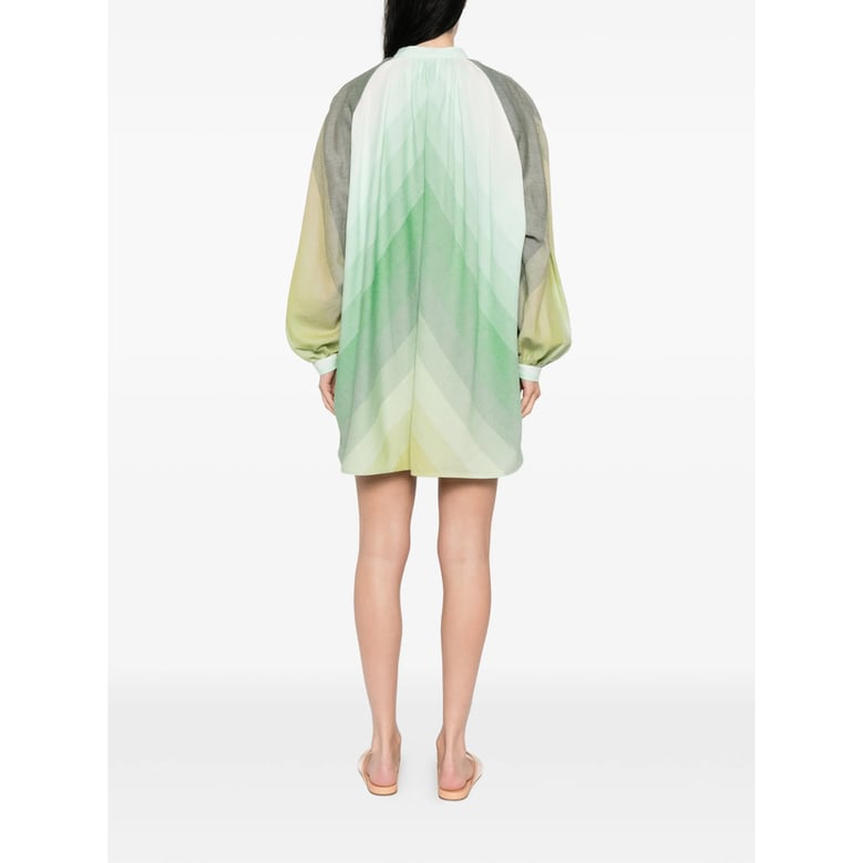 dress cotton green/yellow by Selfnex