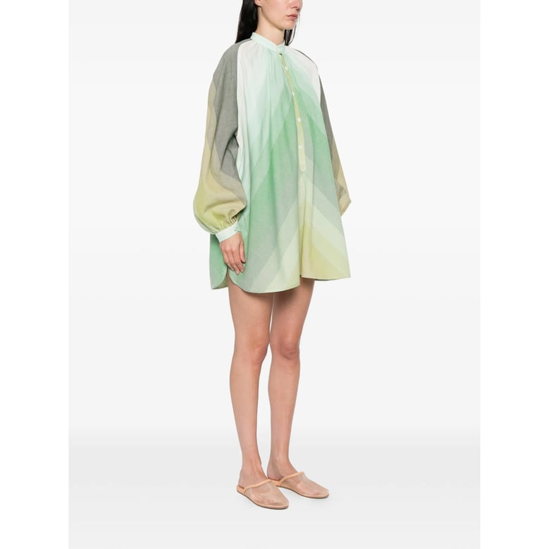 dress cotton green/yellow by Selfnex