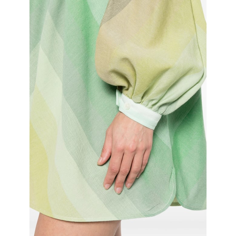 dress cotton green/yellow by Selfnex