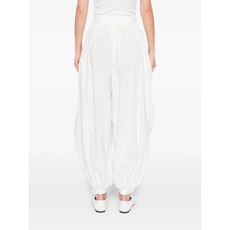 trousers white cotton by Selfnex