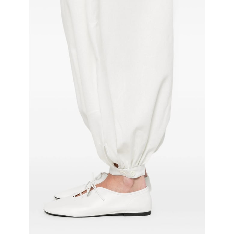trousers white cotton by Selfnex