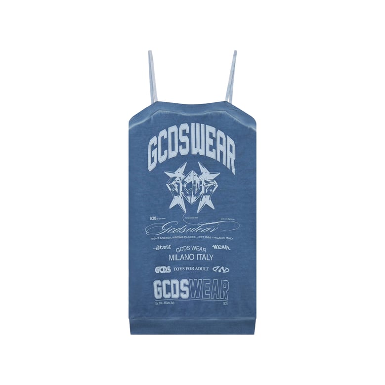 dress blue cotton by Selfnex