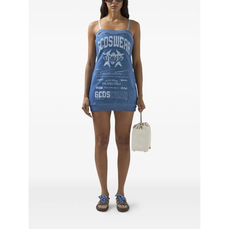 dress blue cotton by Selfnex