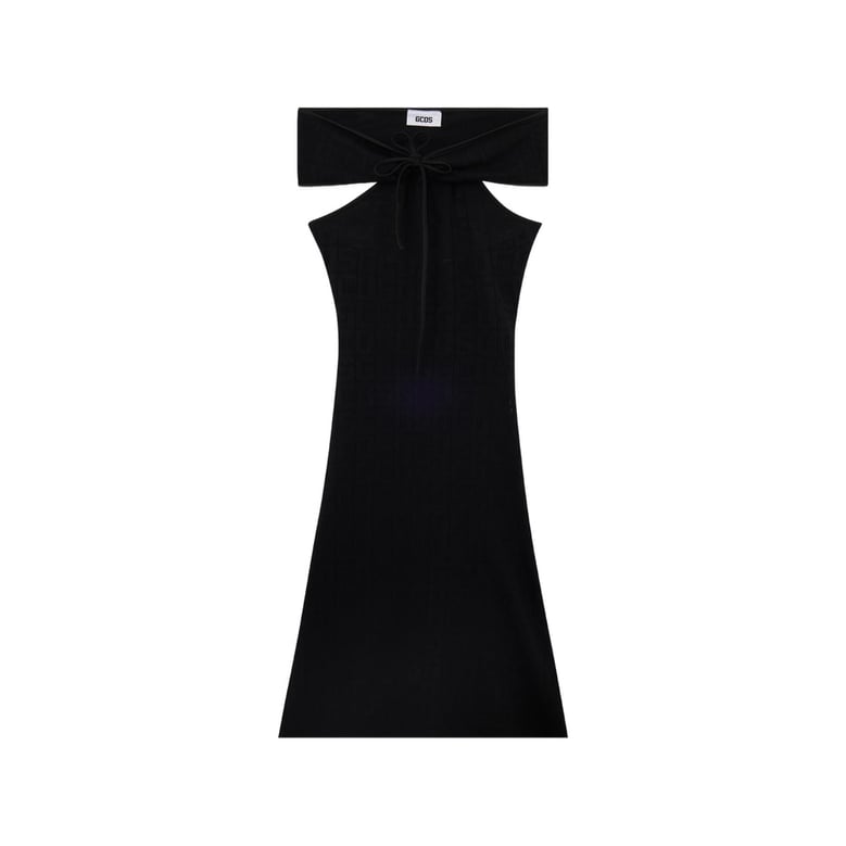 dress halterneck cut-out black by Selfnex