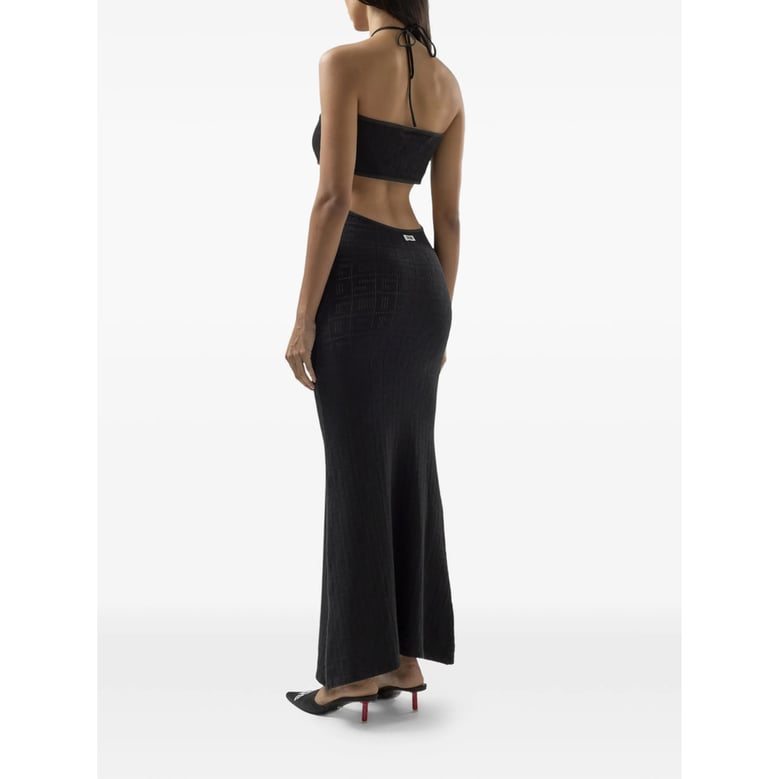 dress halterneck cut-out black by Selfnex