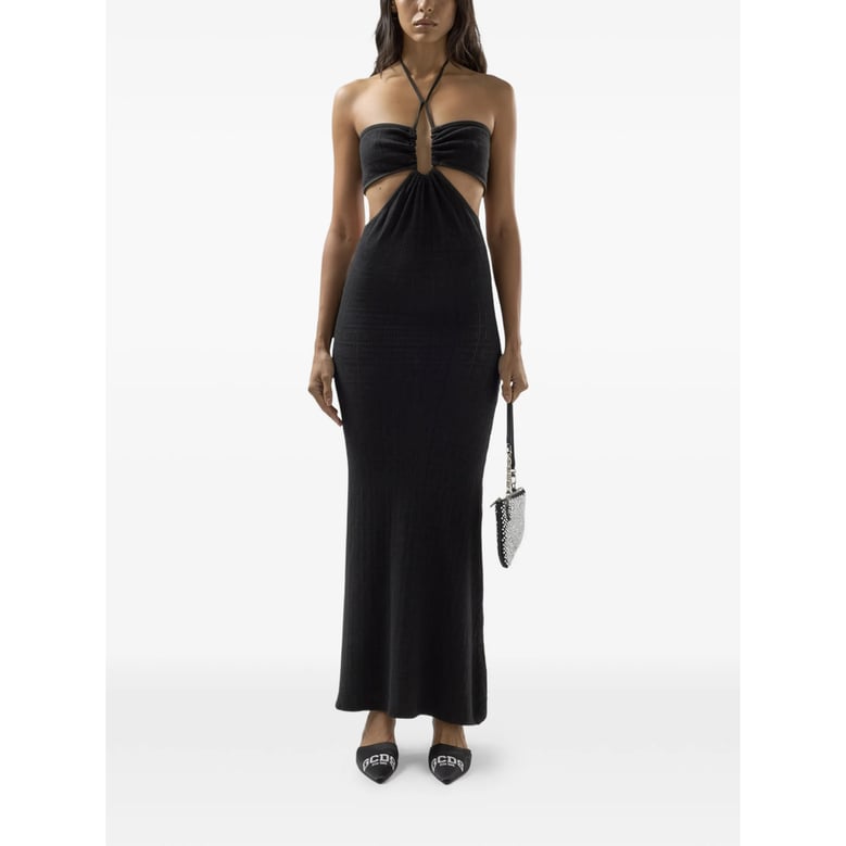 dress halterneck cut-out black by Selfnex