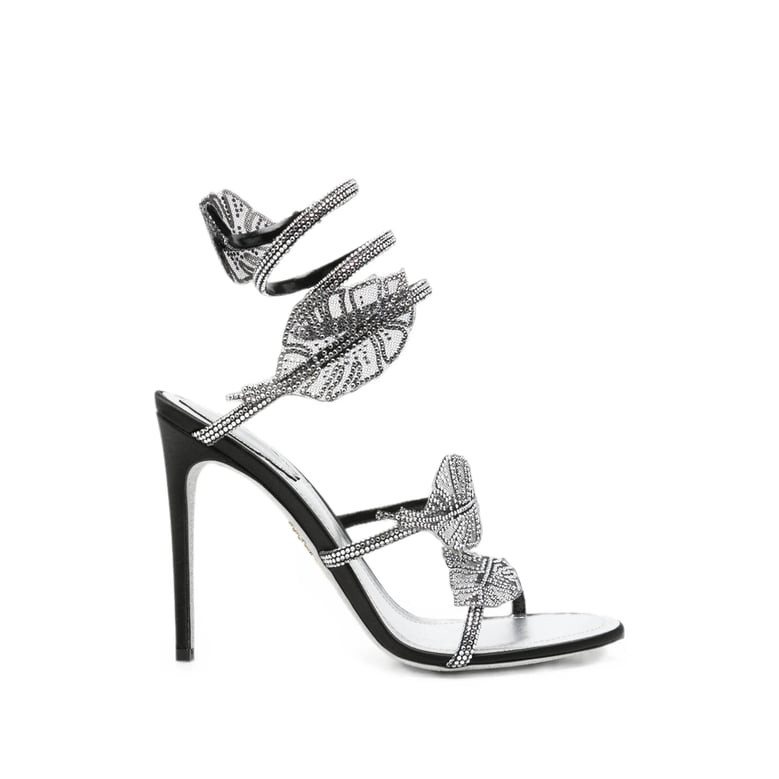 heeled sandals silver by Selfnex