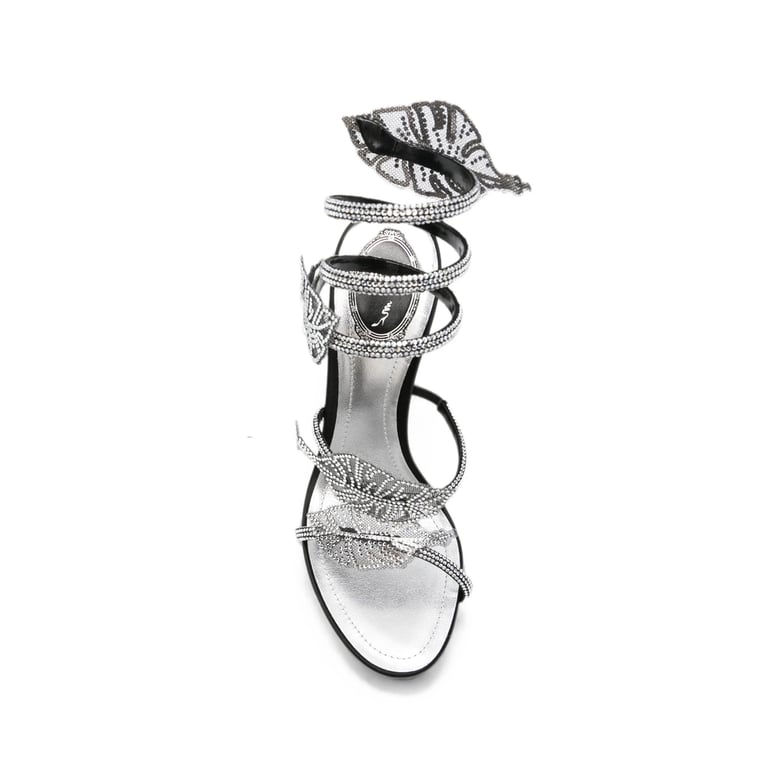 heeled sandals silver by Selfnex