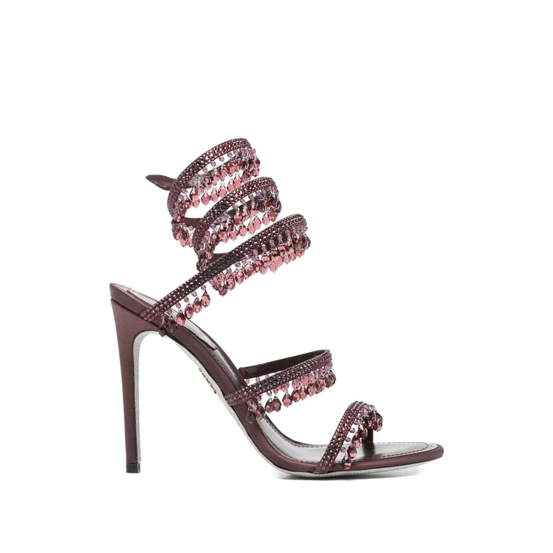ankle-strap stiletto sandals red by Selfnex