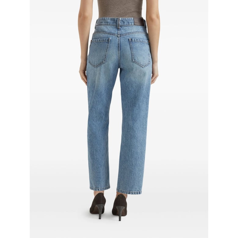 jeans straight-leg blue by Selfnex