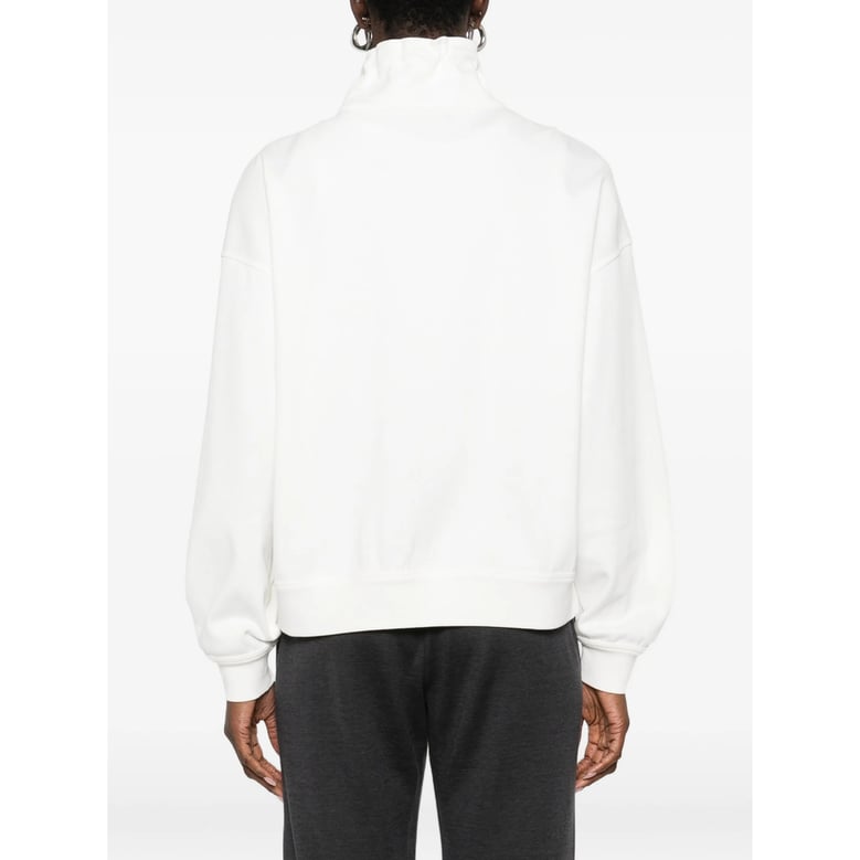 sweatshirt half-zip white silk-cotton blend by Selfnex