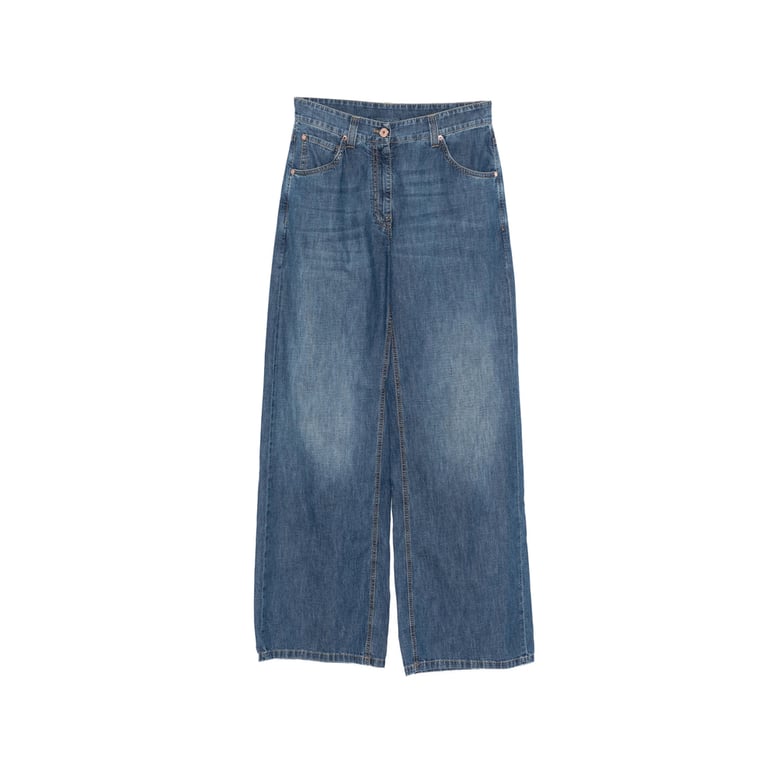 wide-leg jeans blue by Selfnex