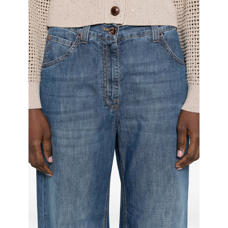 wide-leg jeans blue by Selfnex