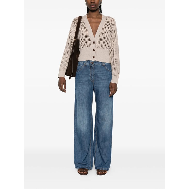 wide-leg jeans blue by Selfnex